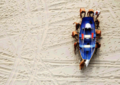 Rescue boat, New Jersey shore.